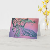 Carte Fée de musique (Fleur jaune)