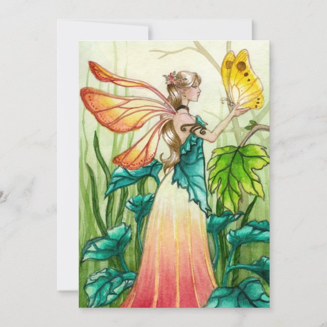 Carte Fée de printemps (Devant)