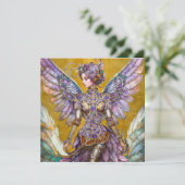 Carte Fée de prune de sucre bijoux (Debout devant)