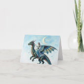 Carte Fée Dragon Sarcelle Toute Occasion (Devant)