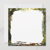 Carte Fée elfe avec dragon dans une forêt enchantée (Dos)