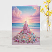 Carte Fée magique Conte Anniversaire (Fleur jaune)