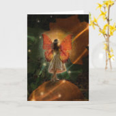 Carte Fée magique de citrouille (Fleur jaune)