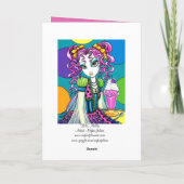 Carte Fée "Molly" Cute Rainbow Soda Shop (Dos)