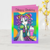 Carte Fée "Molly" Cute Rainbow Soda Shop (Fleur jaune)