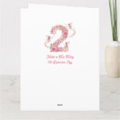 Carte Fée numéro deux pour le 2ème anniversaire (Dos)