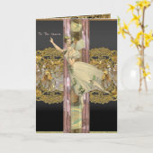 Carte Fée Rappel de Noël   (Fleur jaune)