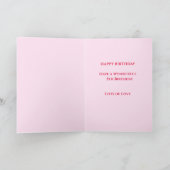 Carte Fée rose 5ème anniversaire (Intérieur)
