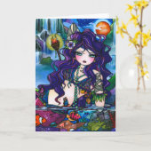 Carte Fée "Trésor Caché" Sirène (Fleur jaune)