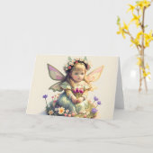 Carte Fée victorienne (Fleur jaune)