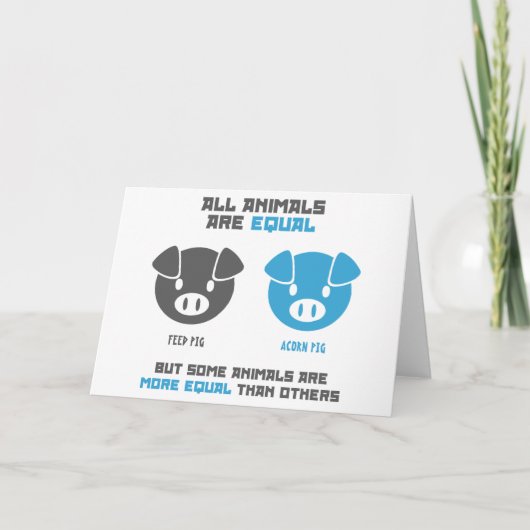 Carte Feed Pig, Acorn  (Devant)