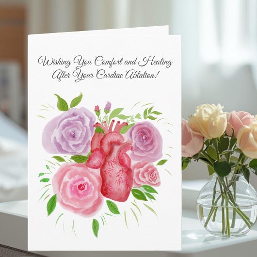 Carte Feel Better After Cardiac Ablation Heart Roses
