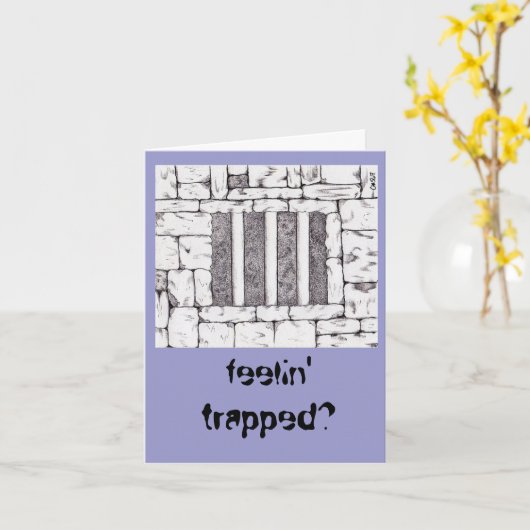 Carte feelin emprisonné ? (Fleur jaune)