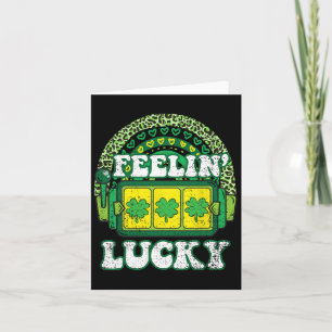 Carte Feelin Lucky Jour de la Saint Patrick Shamrock 4 f