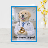 Carte Feeling Crappy Get Well Card  POB-1 (Fleur jaune)