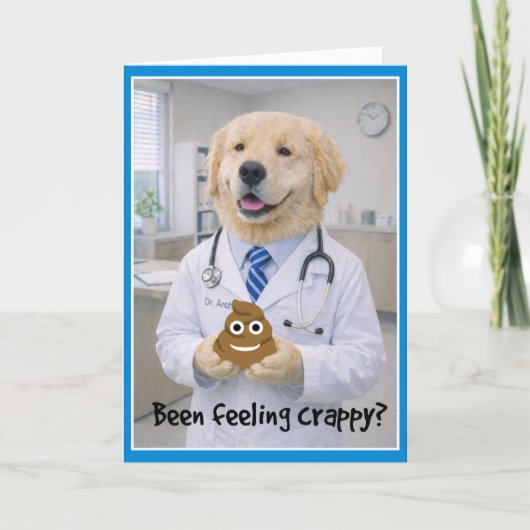Carte Feeling Crappy Get Well Card POB-2 (Devant)