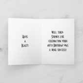 Carte FEELING NO PAIN 40th (Intérieur)