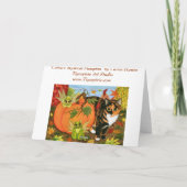 Carte féerique d'art d'automne d'automne de (Dos)