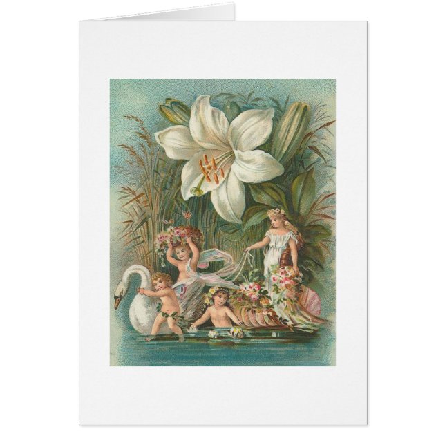 Carte féerique vintage (Devant)