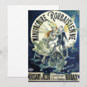 Carte Fées Art Nouveau vintage, Lune Pierrot (Devant / Derrière)