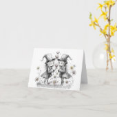 Carte Fées de la Saint-Valentin (Fleur jaune)