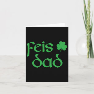 Carte Feis Papa Irlandais Danse Shamrock Irlandais Danci