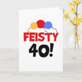Carte Feisty 40 (Fleur jaune)