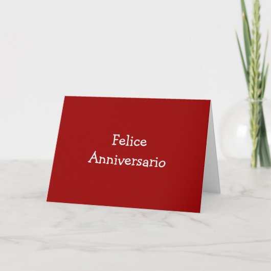 CARTE FELICE ANIVERSARIO-ANNIVERSAIRE (Devant)