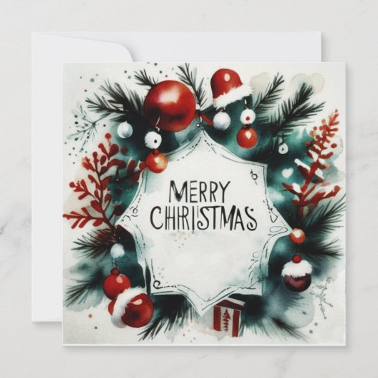 Carte Felicitación navideña (postal). (Devant)