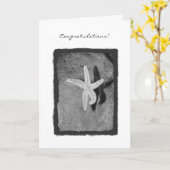 Carte Félicitation ! (Fleur jaune)