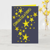 Carte Félicitation ! (Fleur jaune)