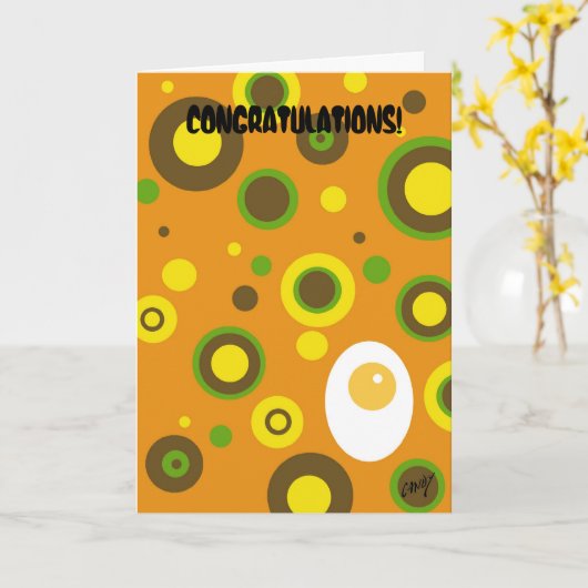 CARTE FÉLICITATION ! (Fleur jaune)