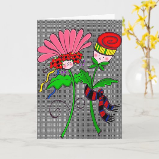 Carte Félicitation ! (Fleur jaune)