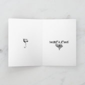 CARTE FÉLICITATION ! ÉFFRAYANT BRIDE & GROOM SALUT (Intérieur)