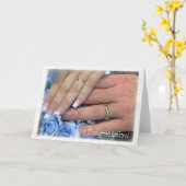 Carte Félicitation pour le mariage (Fleur jaune)