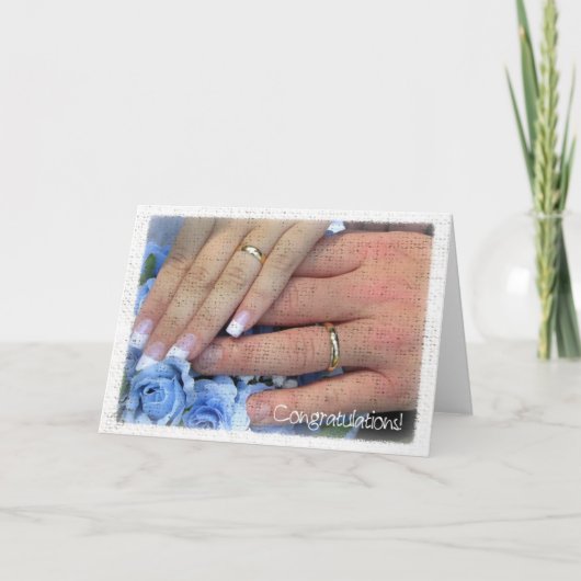 Carte Félicitation pour le mariage (Devant)