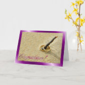 Carte Félicitation pour le mariage. Félicitations de mar (Fleur jaune)