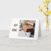 CARTE FÉLICITATION POUR VOTRE "NOUVELLE MAISON" (Fleur jaune)