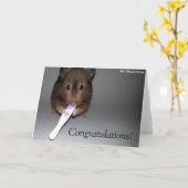 Carte Félicitation ! Tu as un bébé ! (Fleur jaune)