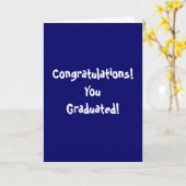 Carte Félicitation ! Vous êtes diplômé ! (Fleur jaune)