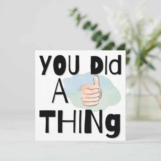 Carte Félicitations (Debout devant)