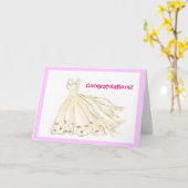 Carte Félicitations ! (Fleur jaune)