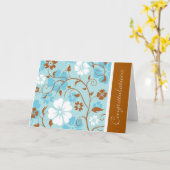 Carte Félicitations (Fleur jaune)