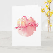 Carte Félicitations (Fleur jaune)