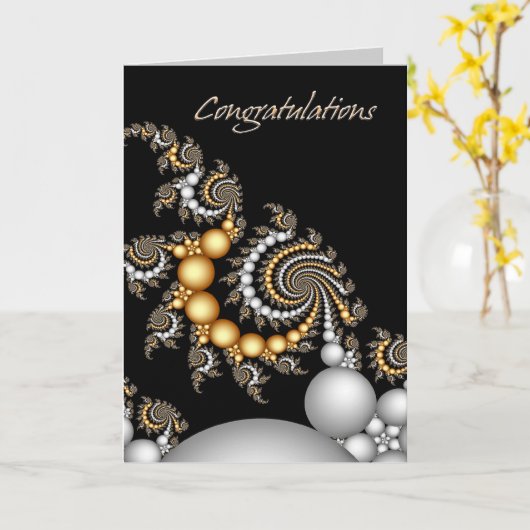 Carte Félicitations (Fleur jaune)