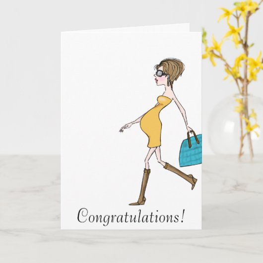 Carte Félicitations (Fleur jaune)