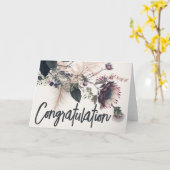 Carte Félicitations (Fleur jaune)