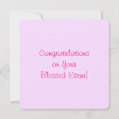 Carte Félicitations (Dos)