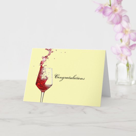 Carte Félicitations (Orchidée)