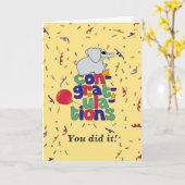 Carte Félicitations (Fleur jaune)